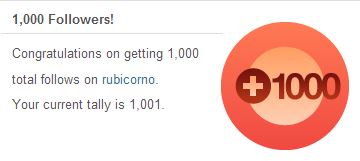 1000 blog followers