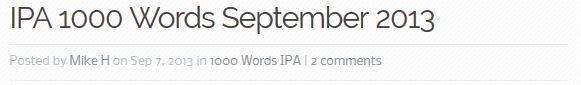 IPA 1000 words header